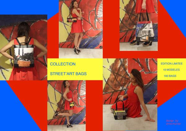 Collection chris.murner street art bags édition limitée