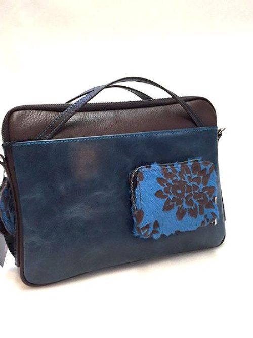 Blue-brown iPad case