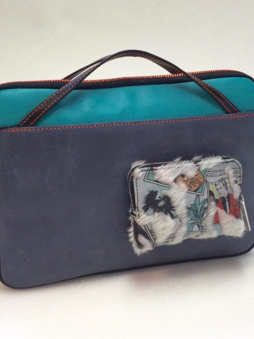 blue iPad sleeve