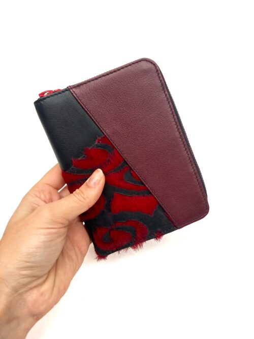Red zip wallet