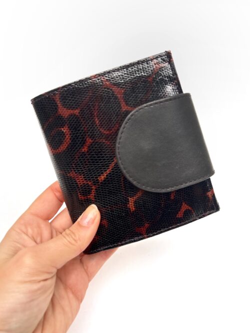 Brown double lizard wallet